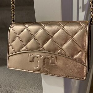 Tory Burch purse purse-wallet. Leather. Rose gold